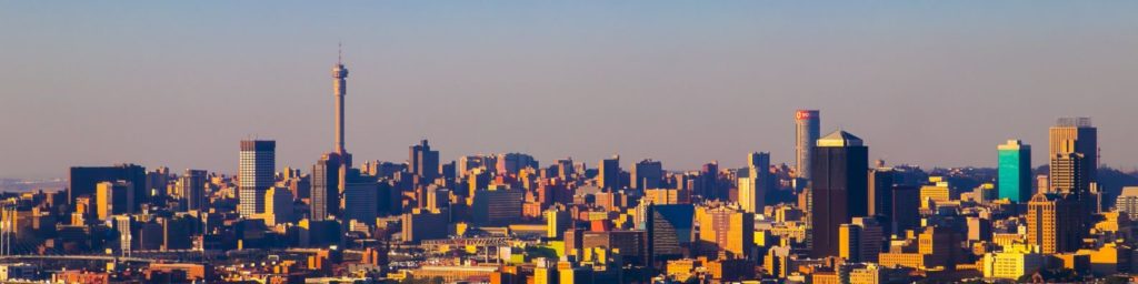 Footprints - The Last Century Course Web Page - Johannesburg skyline